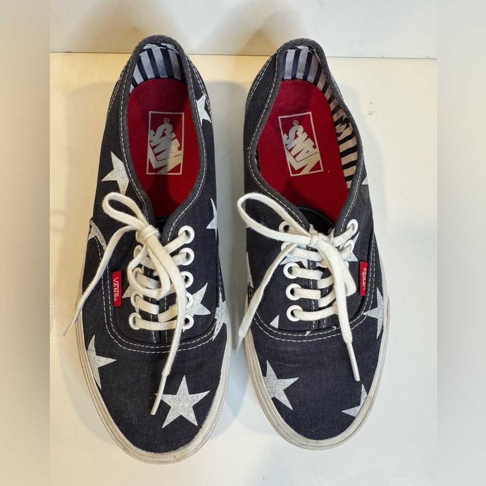 VANS Denim Stars Shoes SZ 6.5 men’s 8 for women’s
